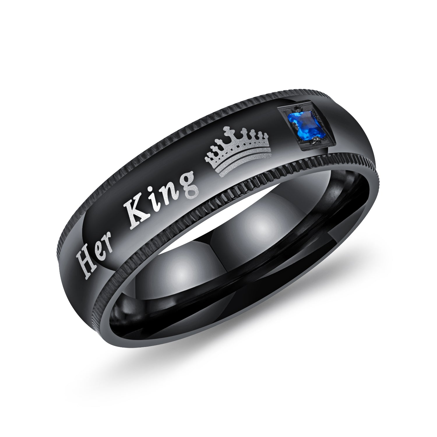 King and deals queen rings black