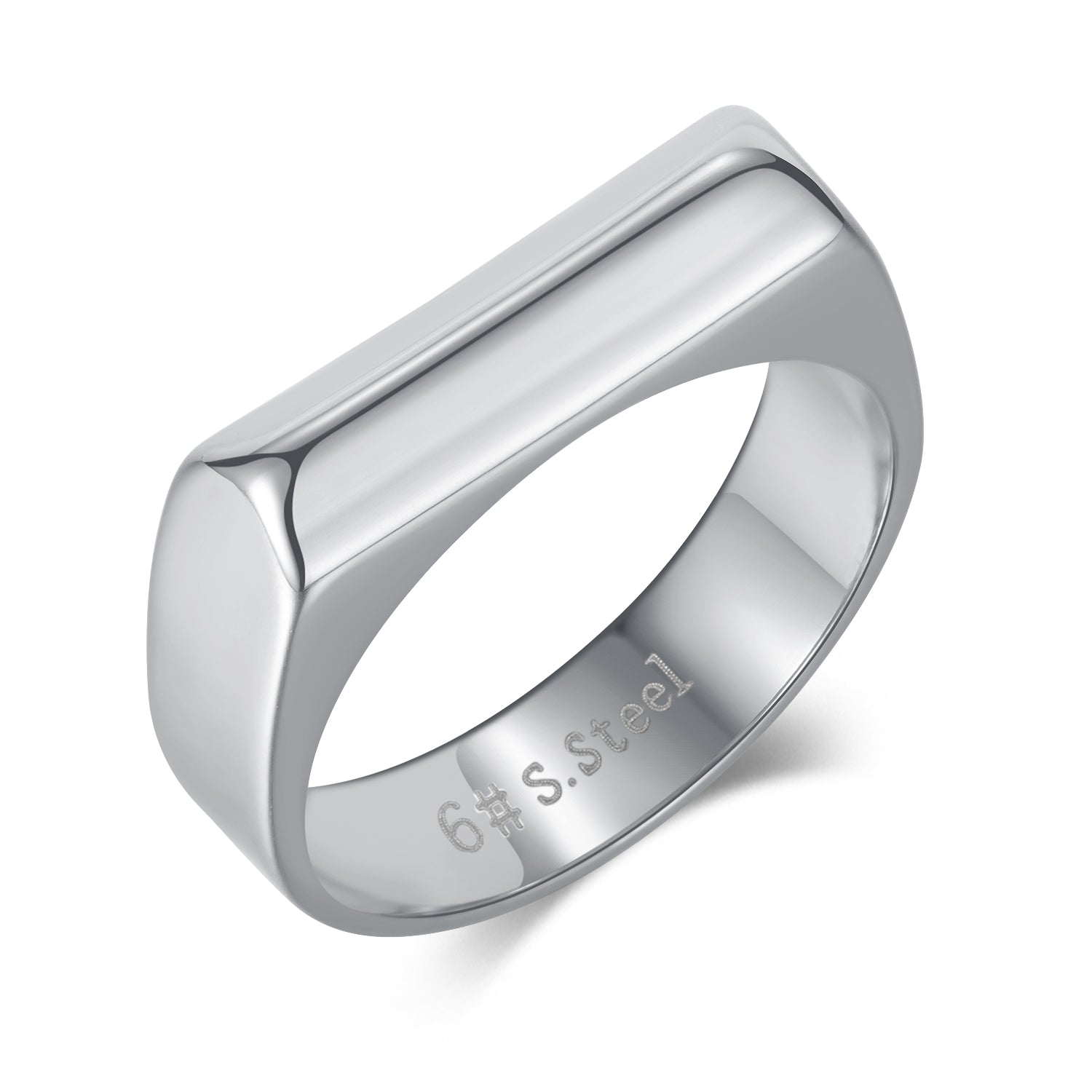 Simple atmosphere ins cool wind index finger ring Street hip hop fashion personalized titanium steel ring