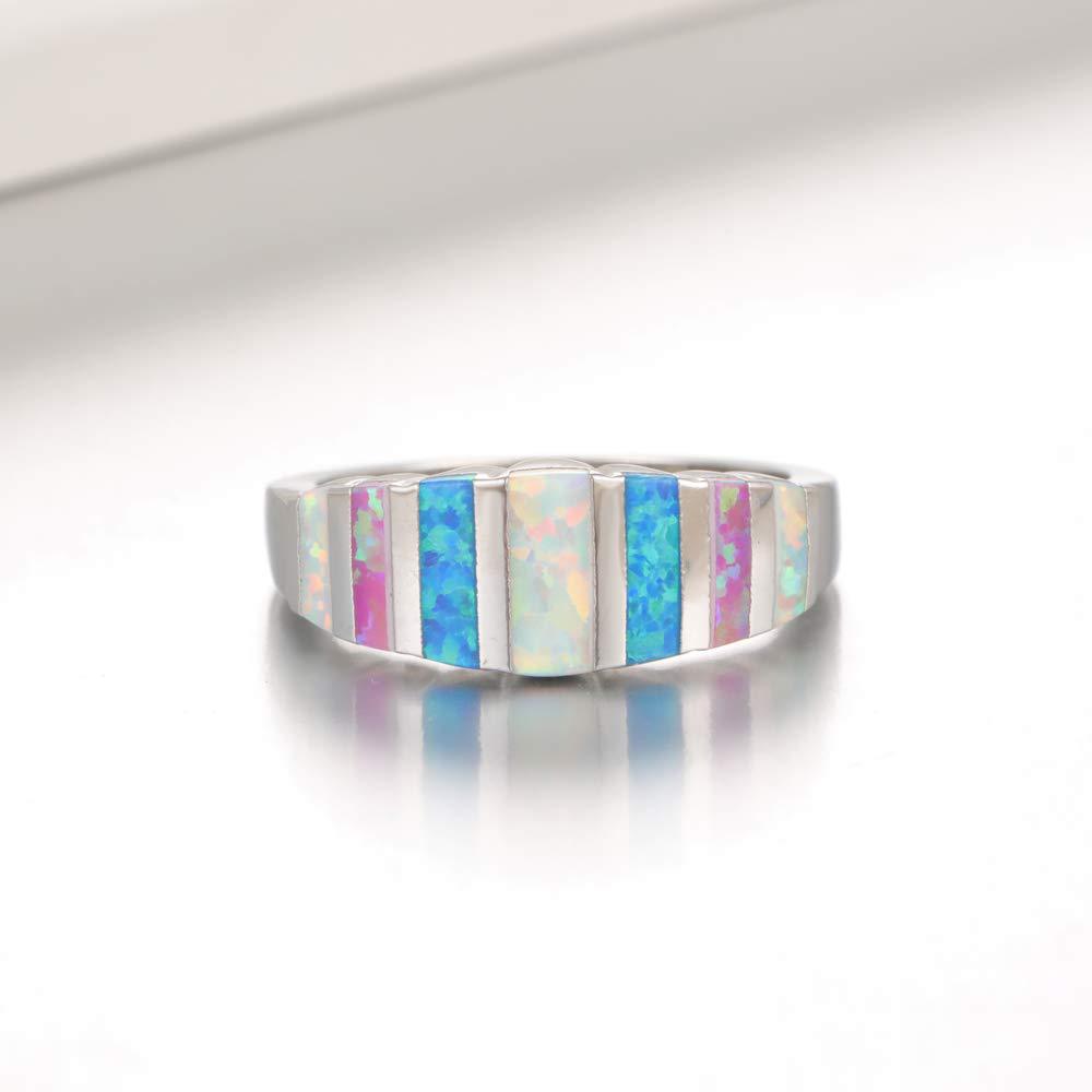 Rainbow Opal ring